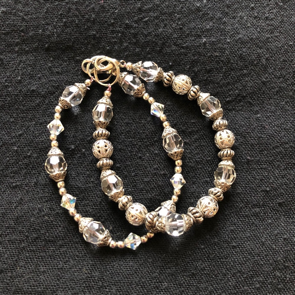 Silver & Crystal bracelets